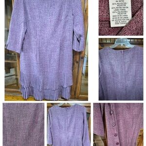 K Studio Purple‎ Textured Dress